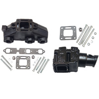 Mercruiser BARR V6 Wet Joint Exhaust Manifold and Riser Kit BW-00125