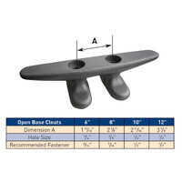 DE2408F - Open Base Cleats 21.6cm DE-2408-F