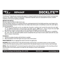DE96262F - Solar Dock Light DE-96-262-F