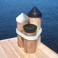 Dockedge Conical Piling Caps White (6 Sizes)