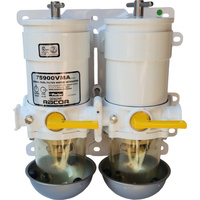 75900VMA10 - Genuine Racor Dual 900VMA Fuel Water Separator Assembly R-75900VMA10
