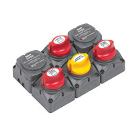 BEP Battery Distribution Cluster with DVSR - Twin Outboard Three Battery Banks 113688