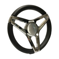 Gussi® Italia Steering Wheel - Molino Three Spoke Aluminium 271234