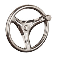 Gussi® Italia Steering Wheel - Rocolo Three Spoke Stainless Steel 271264