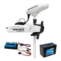 Minn Kota Riptide PowerDrive 54" 55Lb 12V/100AH Lithium Battery & Charger Pack - 604104LP100