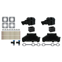 Mercruiser V6 Exhaust Manifold Kit 4" w/3" Risers