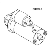 Steyr Starter Motor - 12V - 2040077-8
