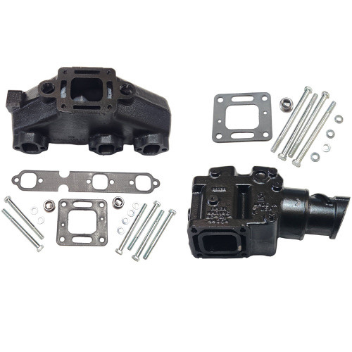 Mercruiser BARR V6 Wet Joint Exhaust Manifold and Riser Kit BW-00125