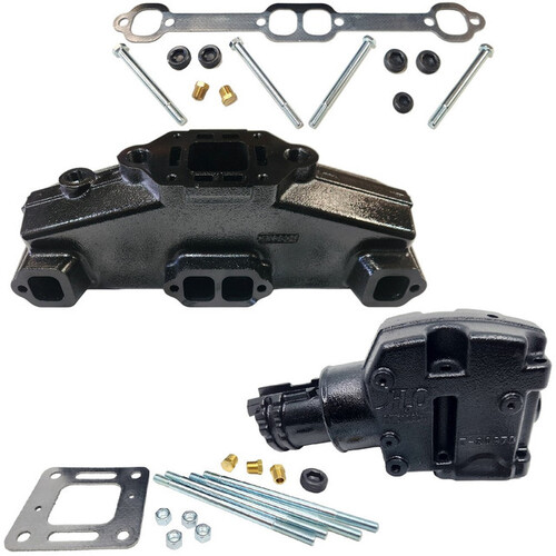 Mercruiser H20 V8 Wet Joint Exhaust Manifold & Elbow Kit