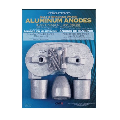 Mercruiser Bravo 3 Alloy Anode Kit - 2004-Present - CMBRAVO3KITA