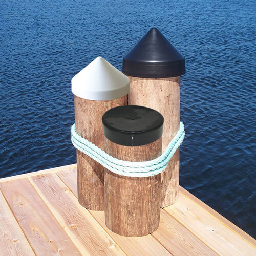 Dockedge Conical Piling Cap White 11" - DE91811F