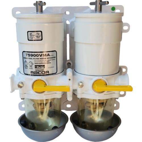 75900VMA10 - Genuine Racor Dual 900VMA Fuel Water Separator Assembly R-75900VMA10