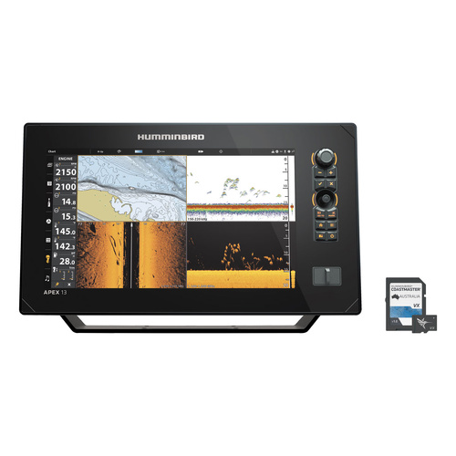 Humminbird - APEX 13 CHIRP MSI+ GPS & Nav Card - 104651AU