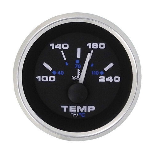Veethree Electronics Premier Pro Domed Gauges - Stainless Steel - 112380