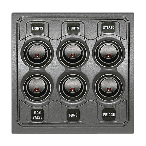  BEP Contour 1000 6 Way Switch Panel 113332