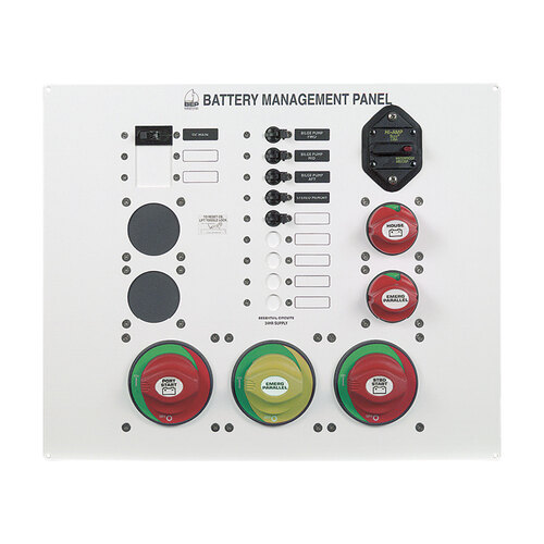 BEP Battery Panel Twin Engine Three Battery Banks 113679