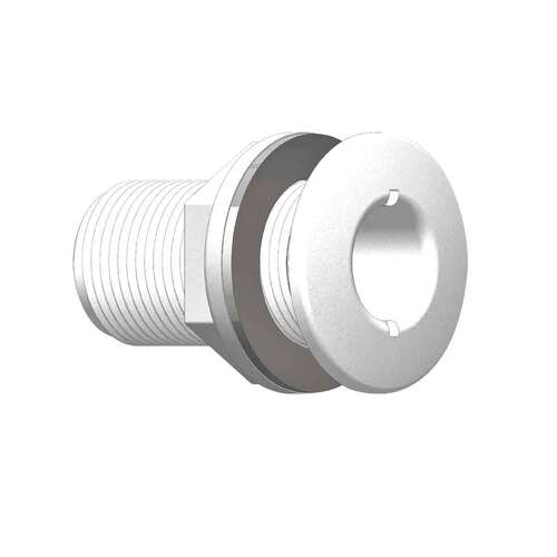 SKIN FITTING COMP DOMED 1-1/4 BSP WHT 138623
