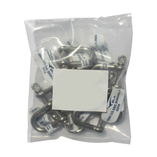 BLA Standard 'D' Shackles - Stainless Steel 161002B10