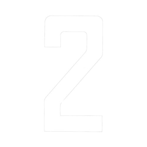 BLA Boat Rego Letters & Numbers - 163mm White  1960202WP