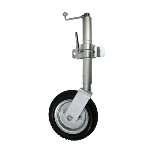 Jockey Wheel - Swing-Away & Fixed 250mm Rubber Wheel 215189