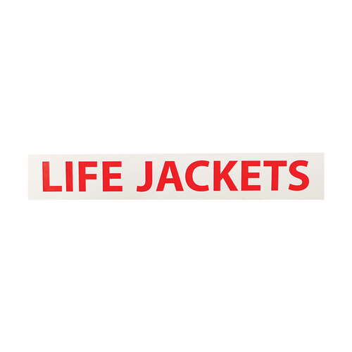 Life Jacket Sticker - BLA 226400