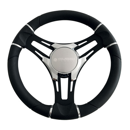 Gussi Italia Steering Wheel - Verona Three Spoke Gussi Steering Wheel Verona Black 271238