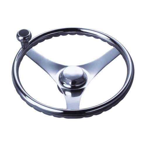 Steering Wheel - Three Spoke Stainless Steel - BLA 271266