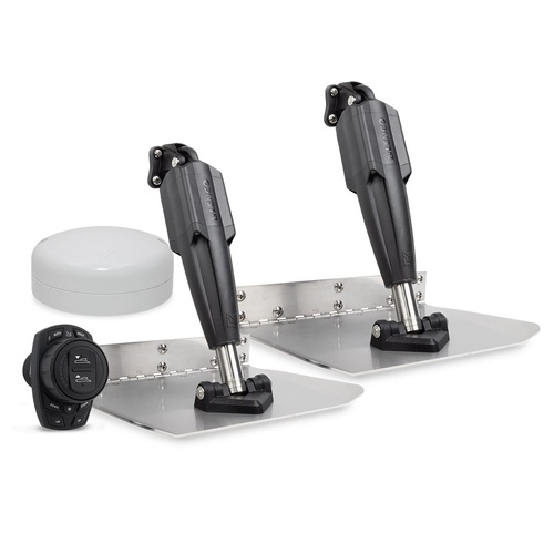 Lenco Pro Control Auto Trim Tab Kit -  STD, Polished, 9x12", 12V - 312921
