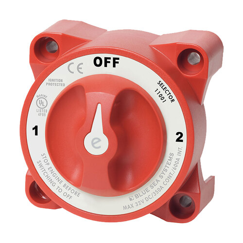 Blue Sea System E Series Battery Switch - Dual Circuit & Dual Circuit Plus BS-11001