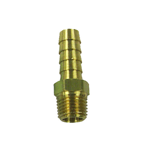 Brass Hose Tail 1/4NPT - 3/8"