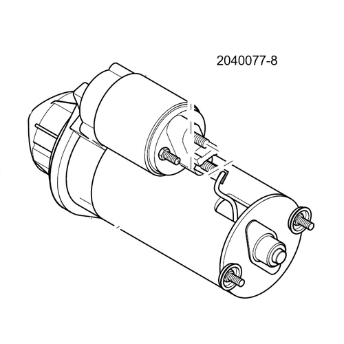 Steyr Starter Motor - 12V - 2040077-8